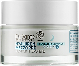 Gesichtshydrogel für die Nacht - Dr. Sante Hyaluron Mezzo Pro Hydrogel — Bild N1