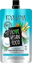 Düfte, Parfümerie und Kosmetik Zuckerpeeling für den Körper mit Kokosnuss - Eveline Cosmetics I Love Vegan Food Sugar Body Scrub Coconut