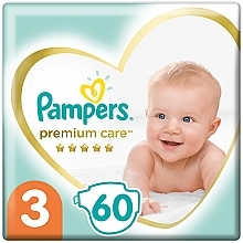Düfte, Parfümerie und Kosmetik Windeln Pampers Premium Care Größe 3 (Midi) 6-10 kg 60 St. - Pampers