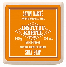 Seifenset - Institut Karite Shea Soap Trio Lemon Verbena, Almond & Honey and Lavender (Seife 100g + Seife 100g + Seife 100g) — Bild N3