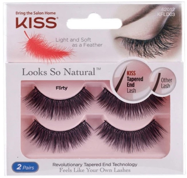 Künstliche Wimpern - Kiss Looks So Natural Lash Band Flirty  — Bild N1