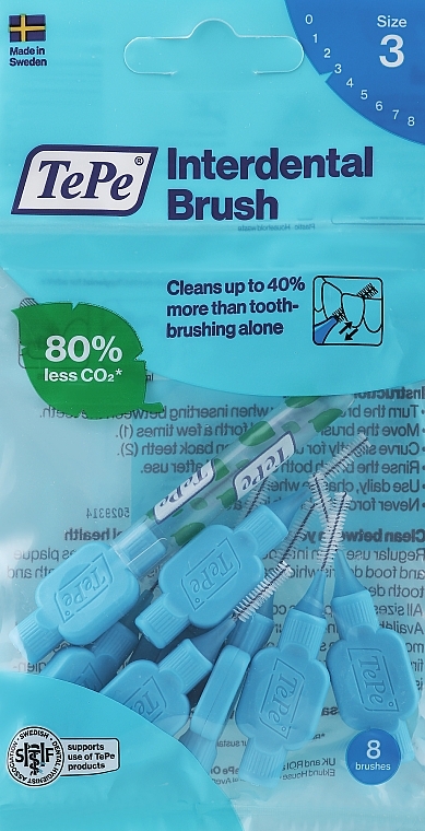 Interdentalbürsten blau 0,6 mm - TePe Interdental Brushes Original — Bild N1