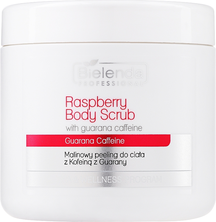 Körperpeeling mit Himbeere und Guarana Bio-Koffein - Bielenda Professional Spa & Wellness Program Raspberry Body Scrub With Guarany Bio-Caffeine — Bild N1