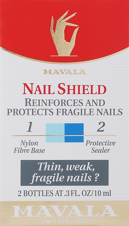 Nagelpflege in zwei Phasen - Mavala Nail Shield (Faserbasis + Schutzschild) — Bild N2