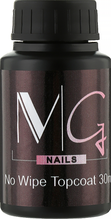 Nicht klebender Seidenüberlack für Nägel - MG Nails No Wipe Top Coat — Bild N3