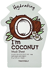 Düfte, Parfümerie und Kosmetik Feuchtigkeitsspendende Tuchmaske für das Gesicht mit Kokosextrakt - Tony Moly I'm Coconut Mask Sheet