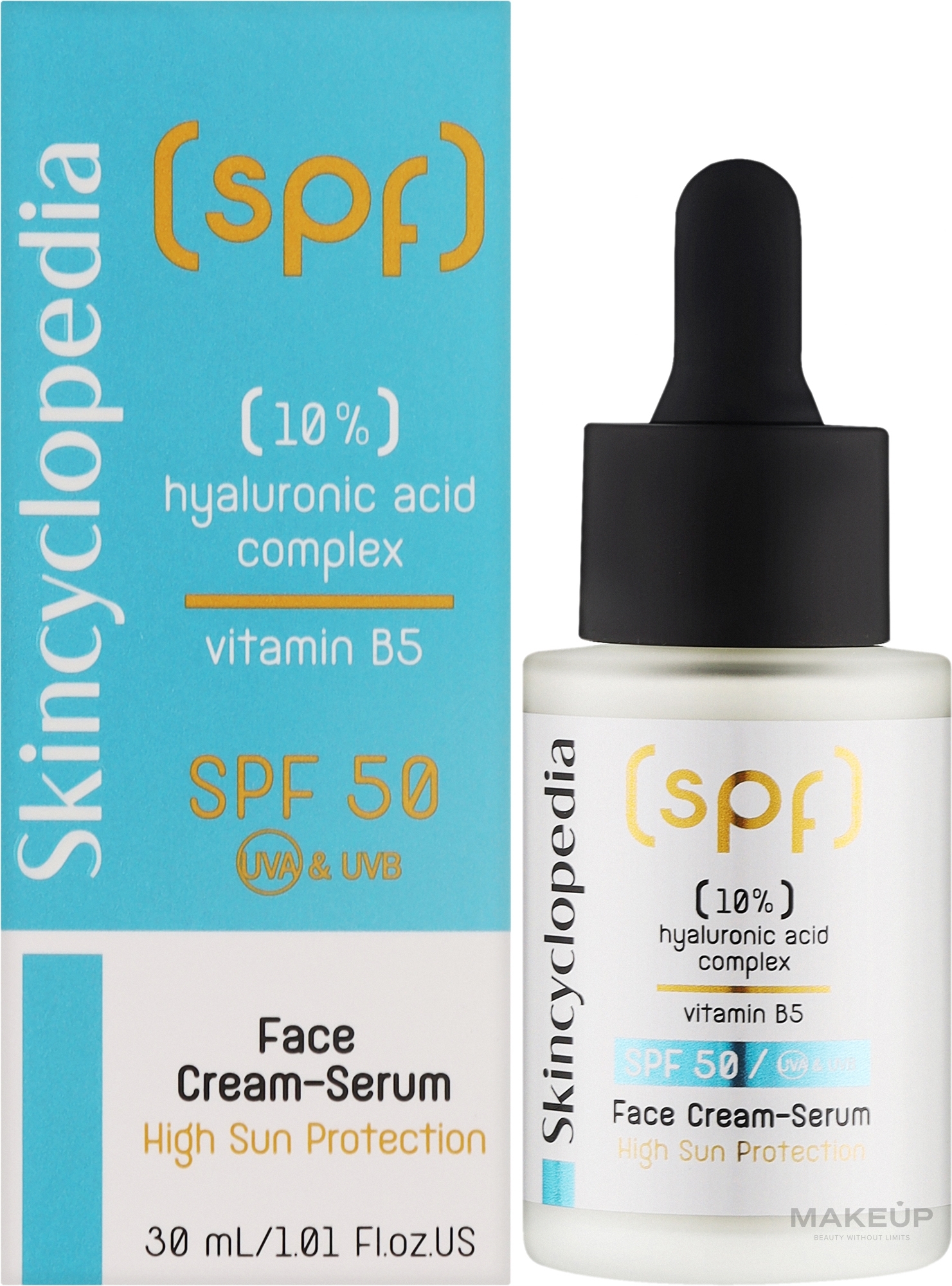 Feuchtigkeitsspendendes Gesichtscreme-Serum - Skincyclopedia Face Cream Serum SPF50 — Bild 30 ml