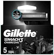 Düfte, Parfümerie und Kosmetik Ersatzklingen 5 St. - Gillette Mach3 Charcoal