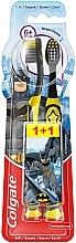 Kinderzahnbürste 6+ Jahre weich schwarz, grau 2 St. - Colgate Kids Soft Toothbrush — Bild N2