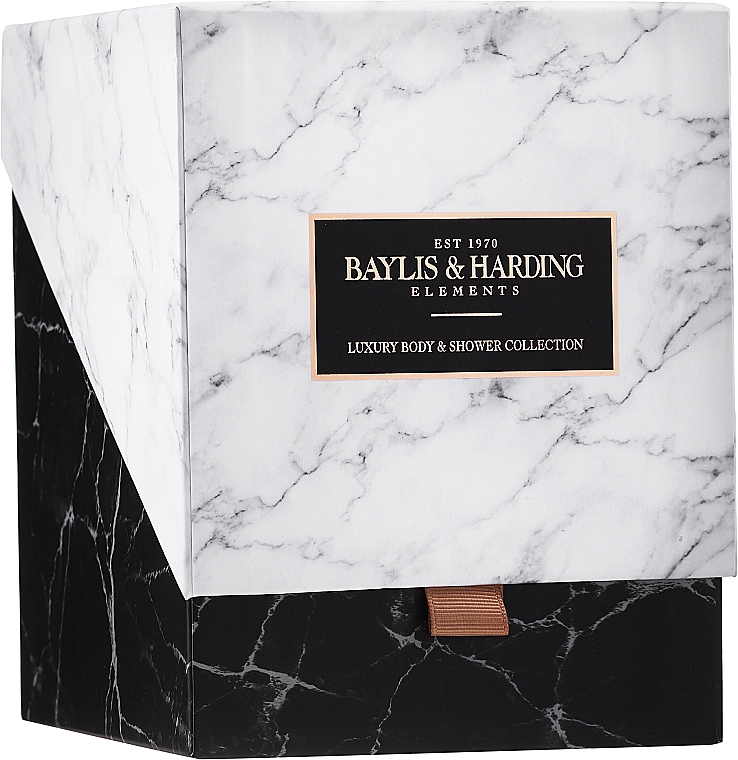 Körperpflegeset - Baylis & Harding Elements Luxury Body Shower Gift Box (Duschgel 2x250ml + Körperlotion 2x130ml) — Bild N1