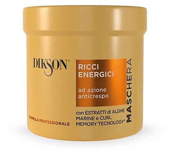 Energiespendende Maske für lockiges Haar mit Meeresalgenextrakten - Dikson Hair Mask Ricci Energici — Bild N1