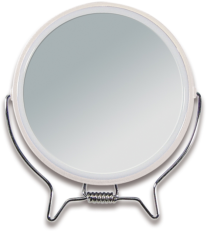 Doppelseitiger Kosmetikspiegel weiß - Titania  — Foto N1