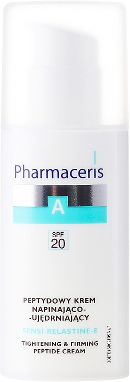 Straffende Liftingcreme für das Gesicht mit Peptiden SPF 20 - Pharmaceris A Sensi-Relastine-E Tightening and Firming Peptide Cream SPF20 — Bild N2