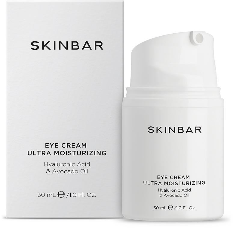 Feuchtigkeitsspendende Augenkonturcreme mit Hyaluronsäure und Avocadoöl - SKINBAR Hyaluronic Acid & Avocado Oil Eye Cream — Bild N1