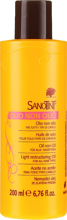 Revitalisierendes Öl für alle Haartypen mit Goldhirse - Sanotint Oil Non Oil — Bild N2