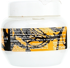 Nährende Maske für trockenes und stumpfes Haar mit Vanilleduft - Kallos Cosmetics Vanilla Shine Hair Mask — Bild N2