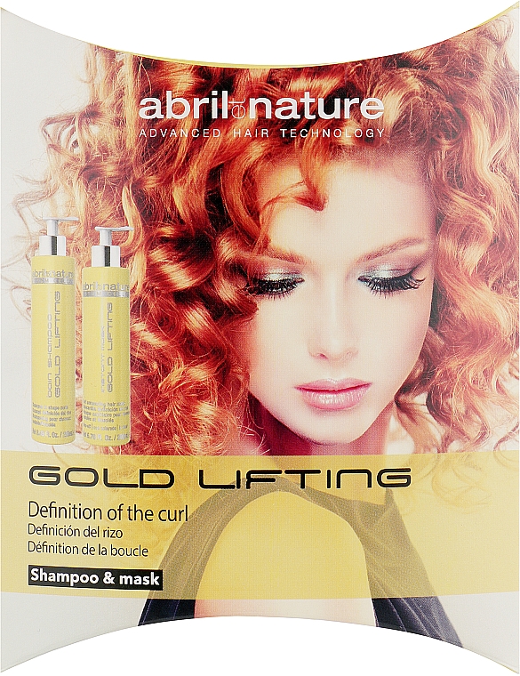 Set - Abril et Nature Stem Cells Gold Lifting (shampoo/30ml + mask/30ml) — Bild N1