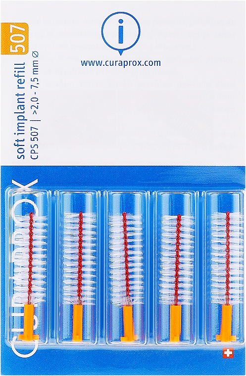 Interdentalbürsten-Set CPS 507 5 St. - Curaprox Soft Implant — Bild N1