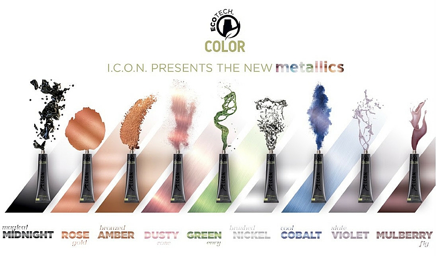 Permanente pflegende ammoniakfreie Cremefarbe für das Haar - I.C.O.N. Ecotech Color Metallics — Bild N2