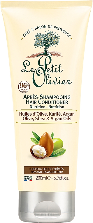 Conditioner mit Olive, Shea und Argan ohne Ausspülen - Le Petit Olivier Olive Karite Argan Conditioner — Bild N1