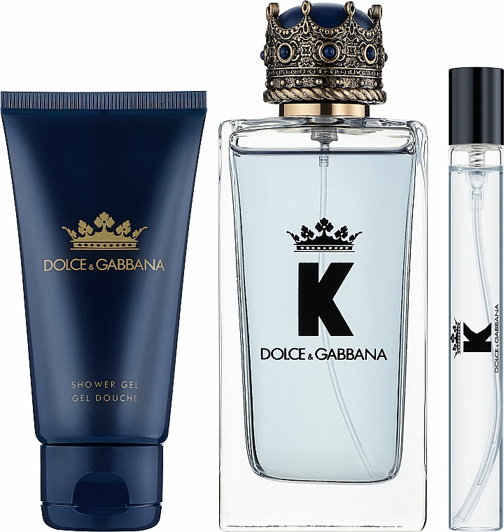 Dolce&Gabbana K by Dolce&Gabbana - Duftset (Eau de Toilette 100ml + Duschgel 50ml + Eau de Toilette Mini 10ml) — Bild N2