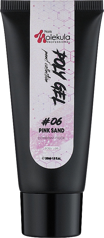 Poly-Nagelgel - Nails Molekula Poly Gel 06 Pink Sand — Bild N2