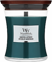 Duftkerze im Glas - WoodWick Petite Candle Juniper & Spruce — Bild N2