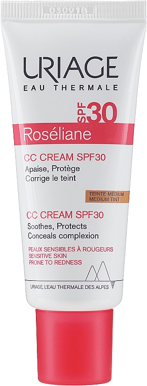 Feuchtigkeitsspendende, schützende und korrigierende CC Creme SPF 30 - Uriage Roseliane CC Cream SPF 30