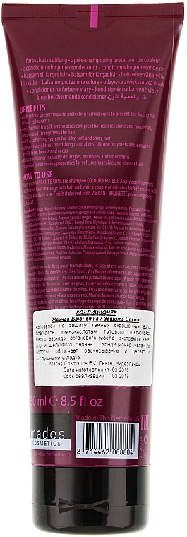 Haarspülung mit marokanischem Öl und Avocadoöl - Mades Cosmetics Vibrant Brunette Colour Protect Conditioner — Bild N2