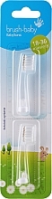 Zahnbürstenkopf für elektrische Zahnbürste BabySonic 18 bis 36 Monate - Brush-Baby Replacement Brush Heads — Bild N1