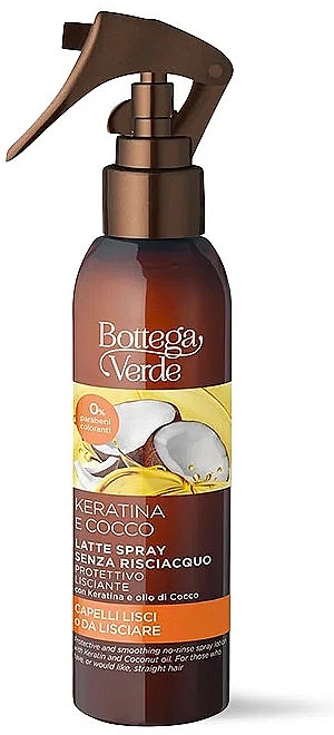 Haarspray - Bottega Verde Keratin & Coconut Smoothing No-Rinse Spray Lotion — Bild N1