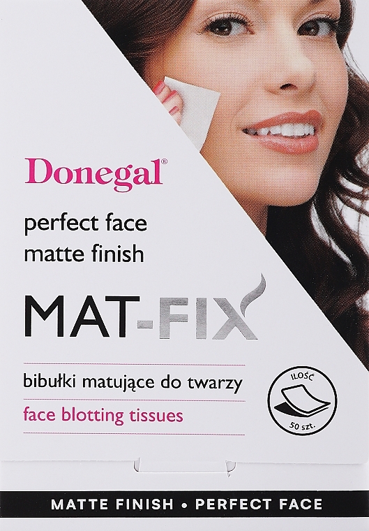 Mattierendes Spezialpapier für das Gesicht - Donegal Face Blotting Tissues Mat-Fix — Bild N1