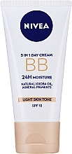 Feuchtigkeitsspendende BB Creme SPF 15 - Nivea 5in1 BB Day Cream 24H Moisture SPF15 — Bild N2