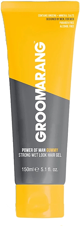 Haarstylinggel mit starkem Nass-Effekt - Groomarang Power Of Man Gummy Strong Wet Look Hair Gel — Bild N1