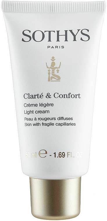 Leichte beruhigende und schützende Gesichtscreme gegen gebrochene Kapillaren - Sothys Clarte & Confort Light Cream for Fragile Capillaries — Bild N2