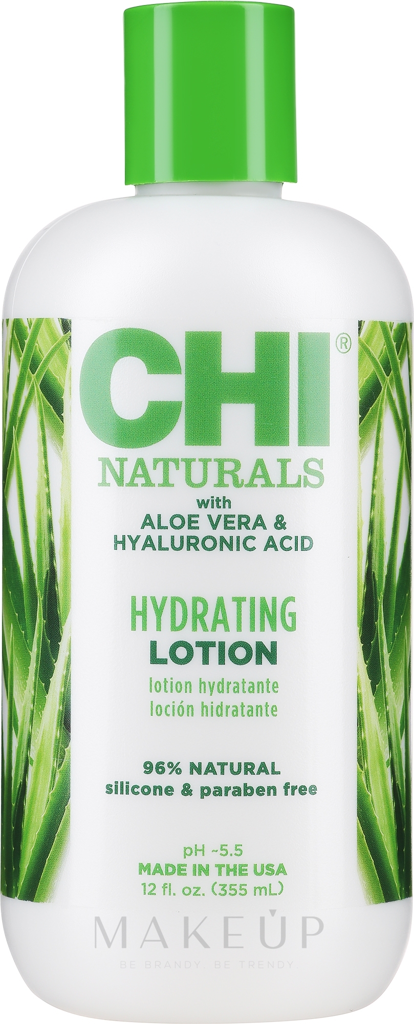 Milde sulfatfreie Haarspülung für alle Haartypen - CHI Naturals With Aloe Vera Hydrating Conditioner  — Bild 355 ml