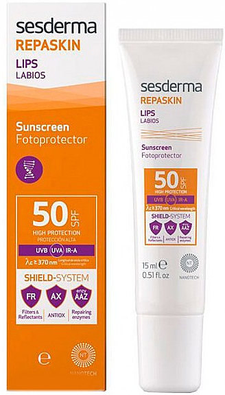 Lippenbalsam SPF 50 - SesDerma Laboratories Repaskin Lip Balm SPF50 — Bild N1