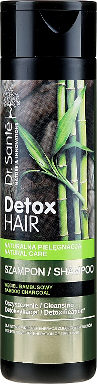 Intensiv reparierendes Shampoo mit Bambuskohle - Dr. Sante Detox Hair — Bild N1