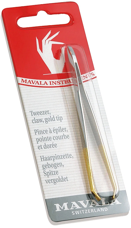 Pinzette vergoldet - Mavala Manicure Gold Plated Claw Tweezer — Bild N1