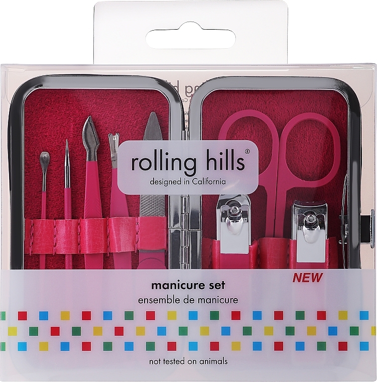 Maniküre-Set 8-tlg. rosa - Rolling Hills Manicure Set — Bild N1