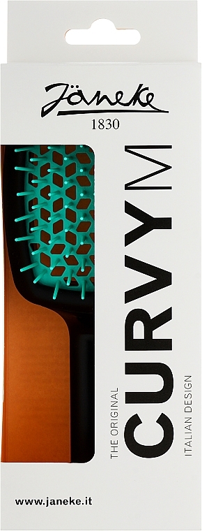Haarbürste schwarz-blau - Janeke CurvyM Extreme Volume Brush — Bild N2