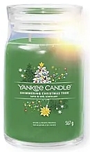 Düfte, Parfümerie und Kosmetik Duftkerze im Glas Shimmering Christmas Tree Zwei Dochte - Yankee Candle Singnature