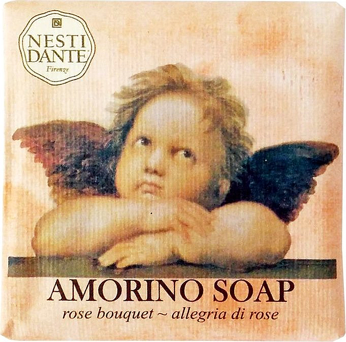 Naturseife Rose Bouquet - Nesti Dante Vegetable Soap Rose Bouquet Amorino Collection — Bild N1