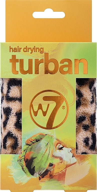 Haarturban Leopard - W7 Turban Hair Drying Leopard  — Bild N1