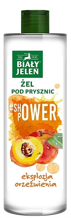 Duschgel mit Pfirsichduft - Bialy Jelen #Shower Power Peach Shower Gel — Bild N1