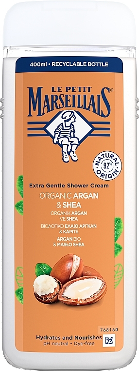 Duschcreme Bio-Argan & Shea - Le Petit Marseillais Extra Gentle Shower Cream Organic Argan & Shea — Bild N1