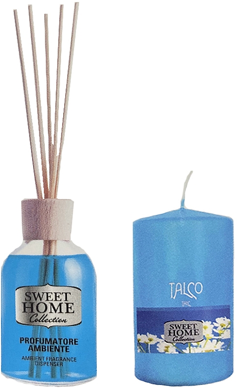 Duftset - Sweet Home Collection Talc Home Fragrance Set (Raumerfrischer 100ml + Duftkerze 135g) — Bild N2