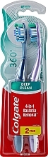 Zahnbürste 360 Super Clean mittel 1+1 blau und lila - Colgate — Bild N1