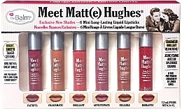 Flüssiges mattes Lippenstift-Set 6 St. - theBalm Meet Matte Hughes Set Mini Kit Vol. 2 — Bild N1