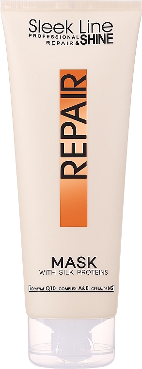 Reparierende Haarmaske mit Seidenprotein - Stapiz Sleek Line Repair Hair Mask